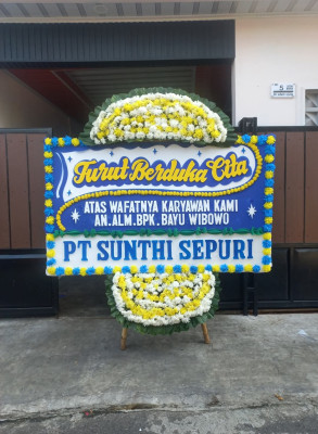 Papan Bunga Duka di Ponggok