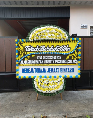 Papan Bunga Duka di Ponggok